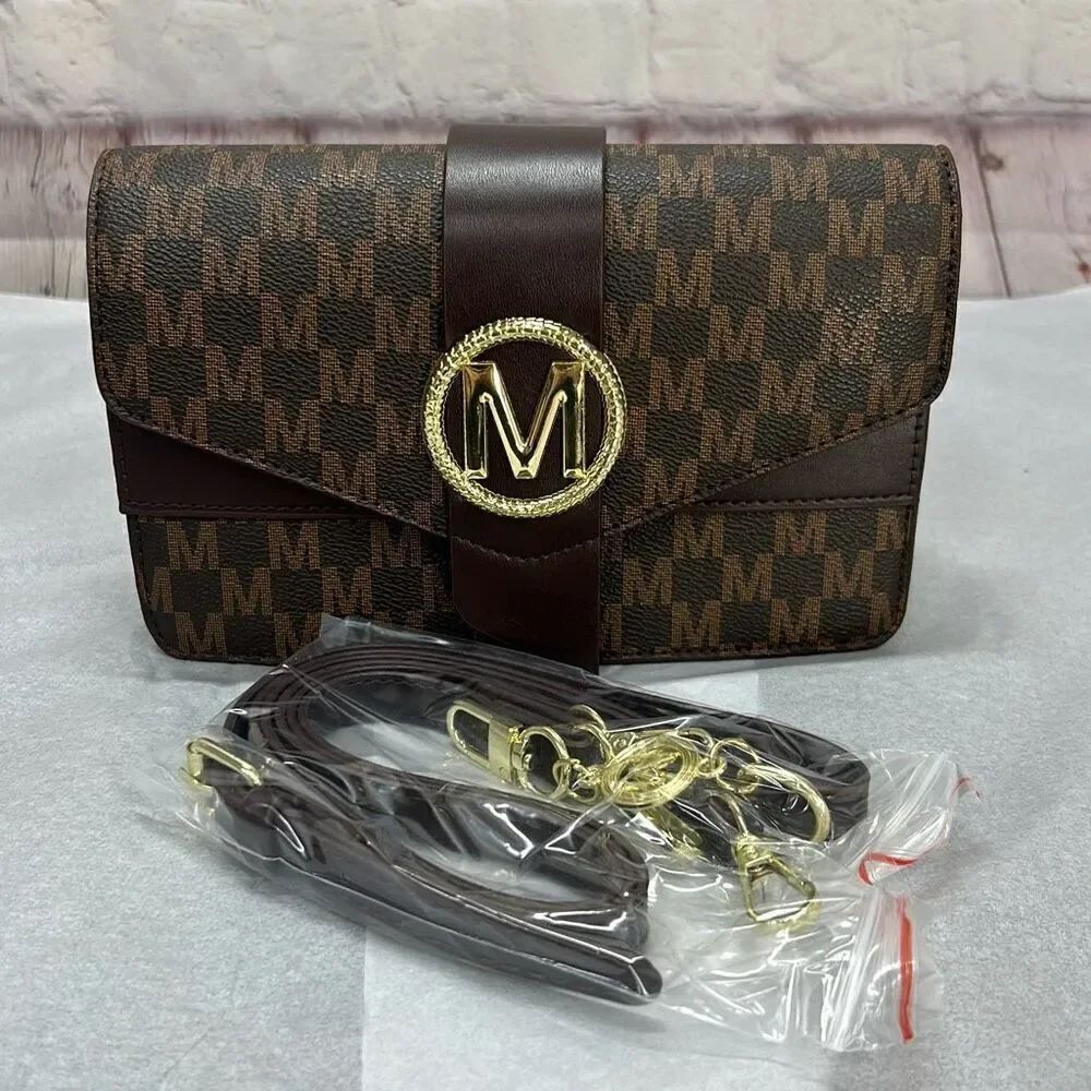 Retro Graphic Crossbody Women's Shoulder Square Handbag Purse